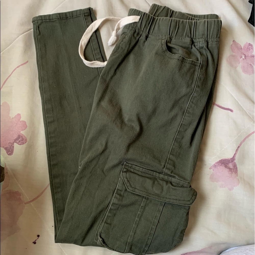 Olive green cargo pants